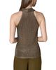 Donna Karan New York Donna Karan New York Sleeveless Metallic Cowl Neck Top - 3
