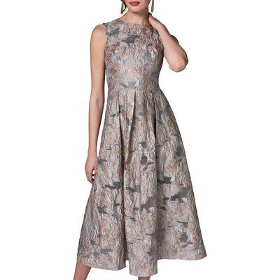 Donna Karan New York Donna Karan New York Sleeveless Metallic Midi Dress