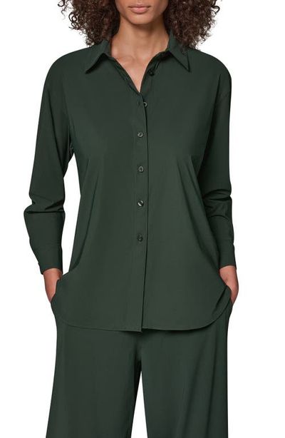 Donna Karan New York Donna Karan New York Stretch Long Sleeve Button Front Shirt