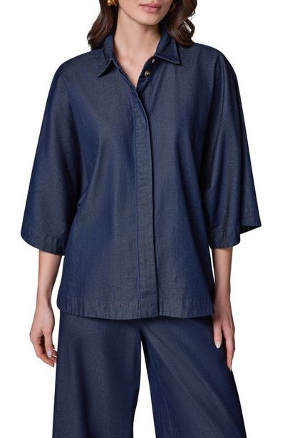 Donna Karan New York Donna Karan New York The Bali Dolman Sleeve Denim Shirt