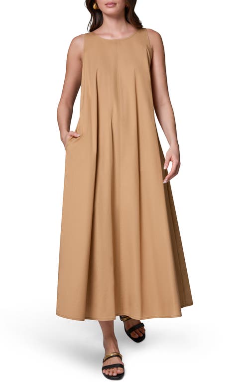 Donna Karan New York Donna Karan New York Tie Back Stretch Cotton Maxi Dress