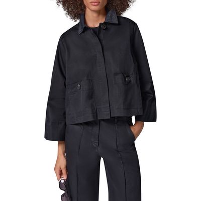 Donna Karan New York Donna Karan New York Twill Bell Sleeve Trapeze Shirtjacket