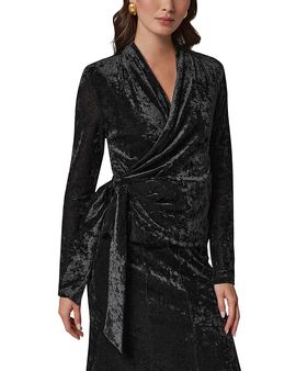 Donna Karan New York Donna Karan New York Velvet Wrap Top
