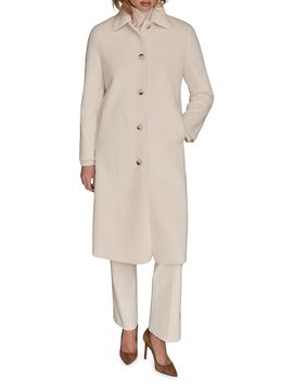 Donna Karan New York Women's Faux-Fur Single-Breasted Coat