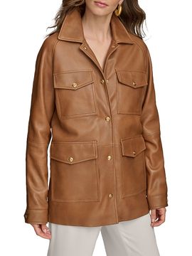 Donna Karan New York Women's Leather Field Jacket