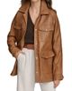 Donna Karan New York Women's Leather Field Jacket - 5