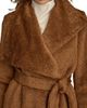 Donna Karan New York Women's Wool-Blend Belted Wrap Coat - 6