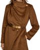 Donna Karan New York Women's Wool-Blend Belted Wrap Coat - 7