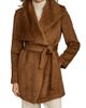 Donna Karan New York Women's Wool-Blend Belted Wrap Coat - 8