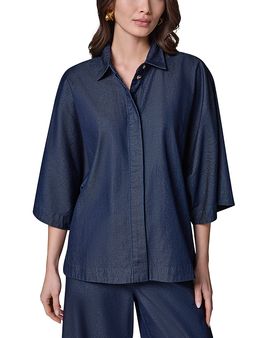 Donna Karan Weekend Donna Karan Denim Dolman Sleeve Shirt