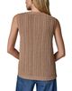 Donna Karan Weekend Donna Karan Weekend Cotton Blend Sleeveless Pointelle Cardigan - 3