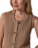 Donna Karan Weekend Donna Karan Weekend Cotton Blend Sleeveless Pointelle Cardigan - 4