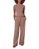 Donna Karan Weekend Donna Karan Weekend Cotton High Rise Wide Leg Pants - 2