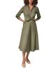 Donna Karan Weekend Donna Karan Weekend Cotton Stretch Tie Front Shirtdress - 1