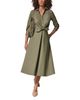 Donna Karan Weekend Donna Karan Weekend Cotton Stretch Tie Front Shirtdress - 2