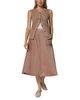 Donna Karan Weekend Donna Karan Weekend Faux Suede Pull On Midi Skirt - 2