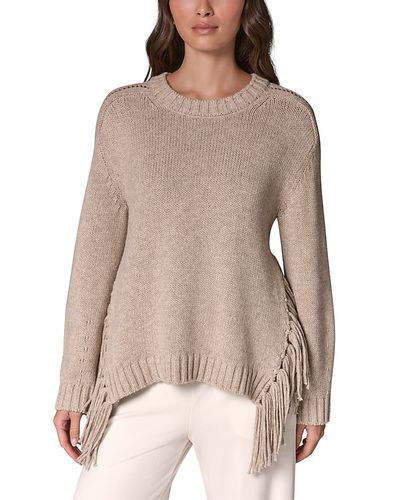 Donna Karan Weekend Donna Karan Weekend Fringe Trim Oversized Sweater