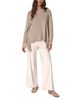 Donna Karan Weekend Donna Karan Weekend Fringe Trim Oversized Sweater - 2