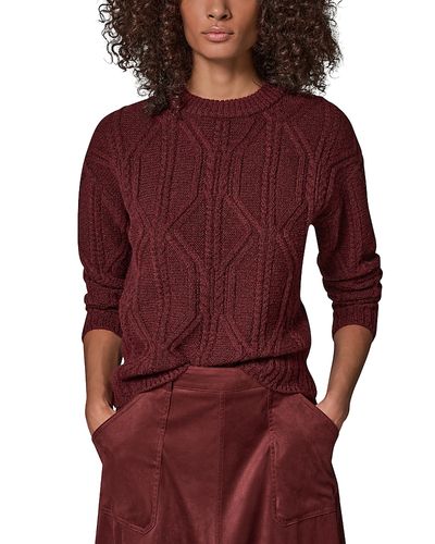 Donna Karan Weekend Donna Karan Weekend Oversized Crewneck Cable Knit Sweater