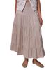 Donna Karan Weekend Donna Karan Weekend Satin Tiered Prairie Skirt - 1