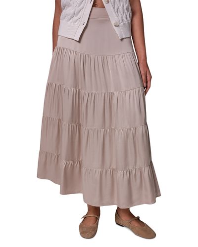Donna Karan Weekend Donna Karan Weekend Satin Tiered Prairie Skirt