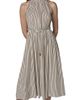 DONNA KARAN WEEKEND DONNA KARAN WEEKEND Sleeveless Stripe Midi Dress - 1