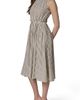 DONNA KARAN WEEKEND DONNA KARAN WEEKEND Sleeveless Stripe Midi Dress - 3
