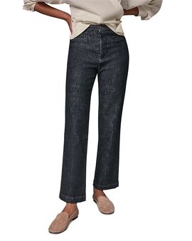 Donna Karan Weekend Donna Karan Weekend The Ren Cotton Stretch High Rise Straight Pants