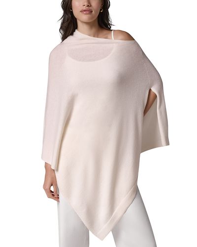 Donna Karan Weekend Donna Karan Weekend Wool & Cashmere Asymmetrical Poncho Sweater