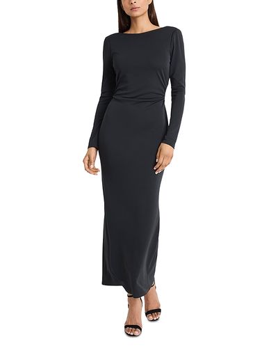 Donna Morgan Donna Morgan Boat Neck Long Sleeve Dress