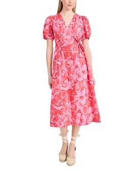Donna Morgan Donna Morgan Puff Sleeve Midi Dress