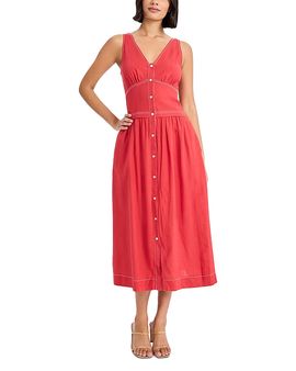 Donna Morgan Donna Morgan Sleeveless V Neck Midi Dress
