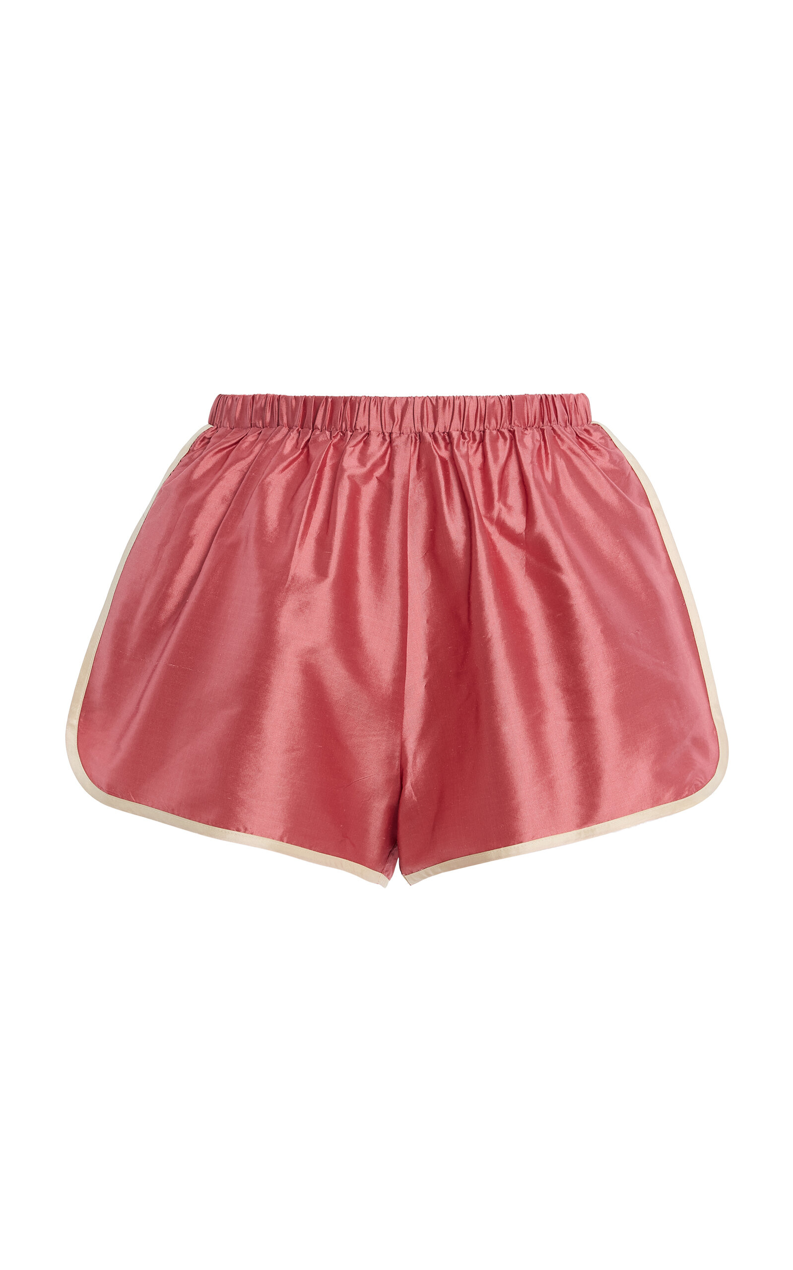 DONNI. DONNI. Striped Silk Taffeta Mini Shorts