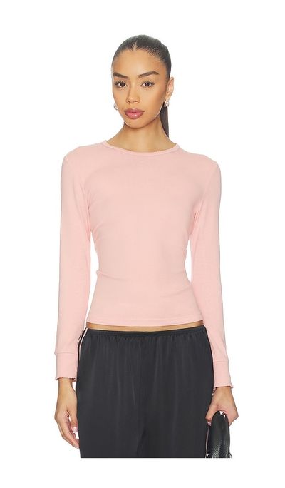 DONNI. DONNI. The Baby Rib Scallop Long Sleeve