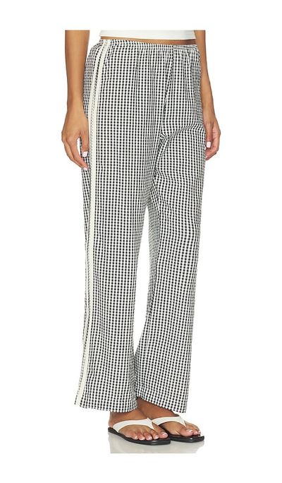 DONNI. DONNI. The Cotton Gingham Stripe Crop Pant