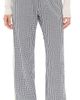 DONNI. DONNI. The Cotton Gingham Stripe Crop Pants Jet - 1