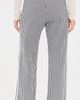 DONNI. DONNI. The Cotton Gingham Stripe Crop Pants Jet - 3