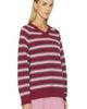 DONNI. DONNI. The Cotton Knit Stripe V-Neck Sweater - 2