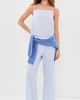 DONNI. DONNI. The Eyelet Pop Simple Crop Pants Cloud - 5