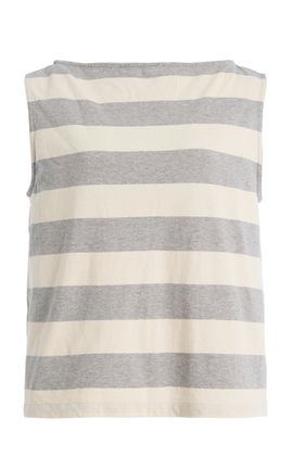 DONNI. DONNI. The Jersey Striped Cotton Tank Top