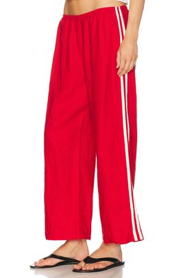 DONNI. DONNI. The Linen Crop Racer Stripe Pant