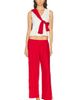 DONNI. DONNI. The Linen Crop Racer Stripe Pant - 6