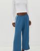 DONNI. DONNI. The Linen Crop Racer Stripe Pants Lapis - 5