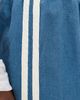 DONNI. DONNI. The Linen Crop Racer Stripe Pants Lapis - 6
