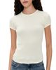 DONNI. DONNI. The Pointelle Baby Tee Creme - 1