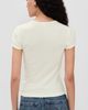 DONNI. DONNI. The Pointelle Baby Tee Creme - 3