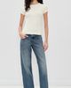 DONNI. DONNI. The Pointelle Baby Tee Creme - 5