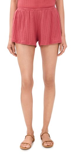 DONNI. DONNI. The Pointelle Tap Shorts Raspberry