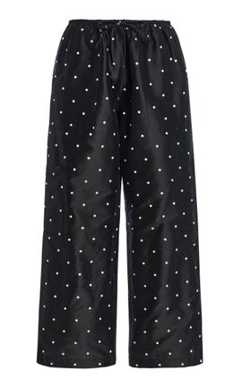 DONNI. DONNI. The PolkaDot Silk Taffeta Cargo Pants