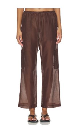 DONNI. DONNI. The Silk Cotton Sheer Cargo Pant